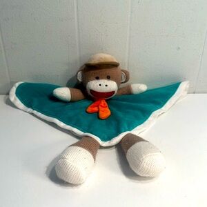 Baby Starters Sock Money Security Blanket Lovey Head Rattles